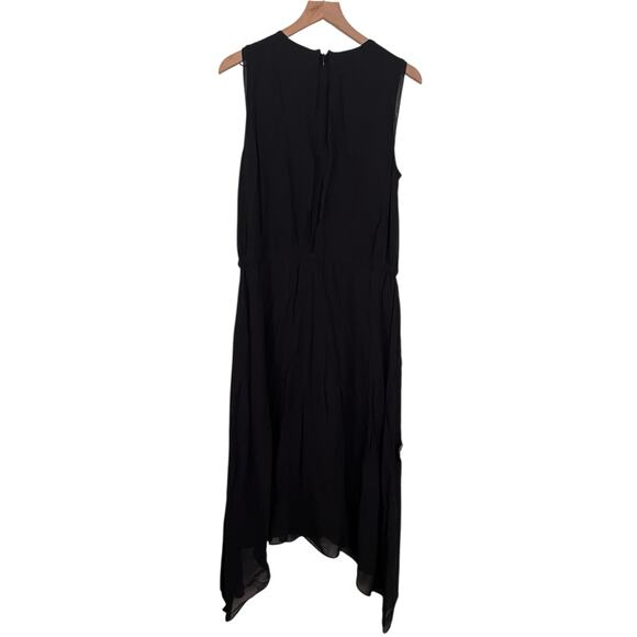 Chicos Black Label Sleeveless Black Midi Dress Size 2 / Large - Picture 4 of 6